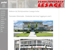 Tablet Screenshot of lesage-profel.be